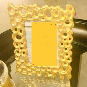 Beautiful gold frame! Holds a 5 x 7 photo.